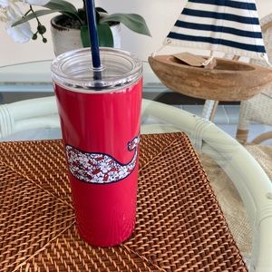 Vineyard Vines Hibiscus Whale Tumbler 22.5 oz